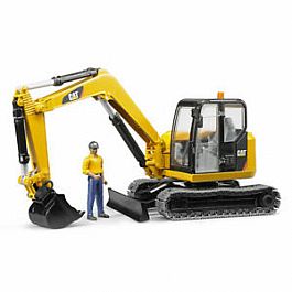 Bruder CATERPILLAR Mini Excavator with worker